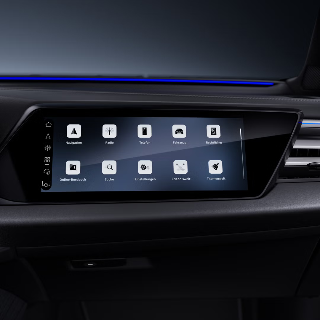 Nahaufnahme des MMI-Displays des Audi A6 allroad
